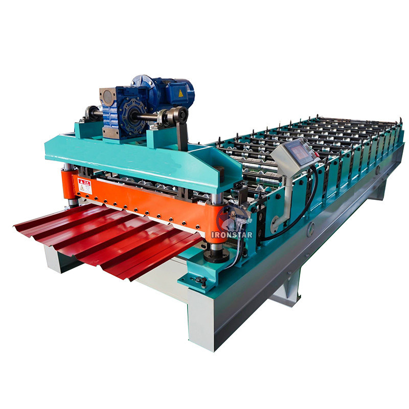 1000mm Metal Roof Roll Forming Machine Offering Customizable Roll Forming Solutions for Trapezoidal and Long Span Roofing Sheets