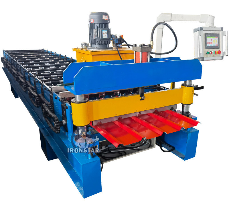 “Automatic 840 Roof Panel Cold Roll Forming Machine For Galvanized Steel & Color Coil 840 IBR Metal Roof Panel Roll Forming Machine Construction Material Making Machinery ”