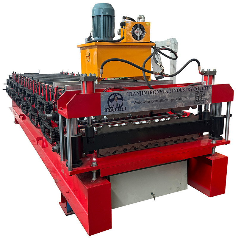 “Automatic 840 836 Double Layer Roll Forming Machine for Bolivia Trapezoidal Corrugated Metal Roof Panel Making Machine”