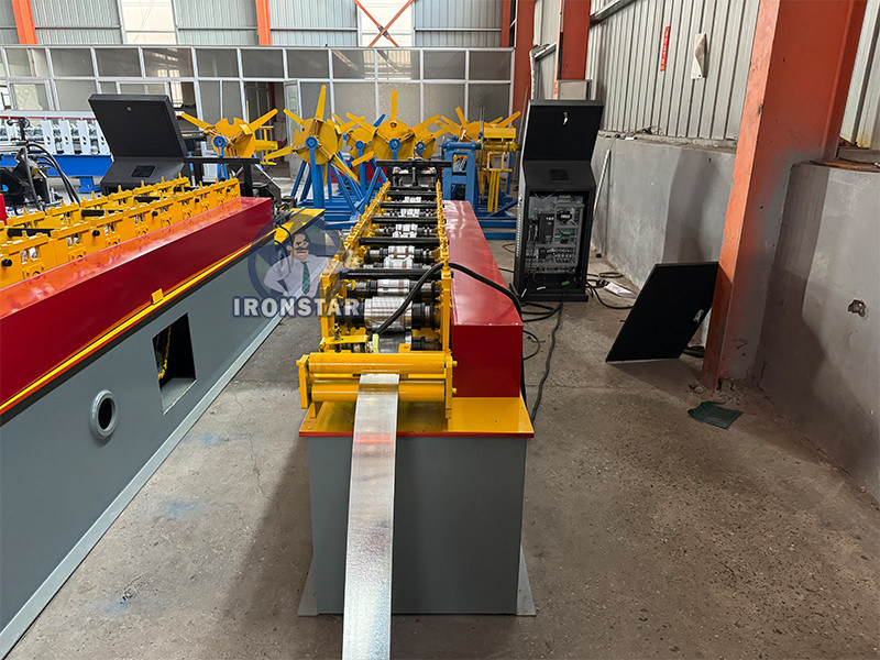 Omega Profile Roof Batten Roll Forming Machine Egypt Supplier Top Hat Purlin Roll Former Galvanized Steel Top Hat Roof Batten Roll Forming Equipment