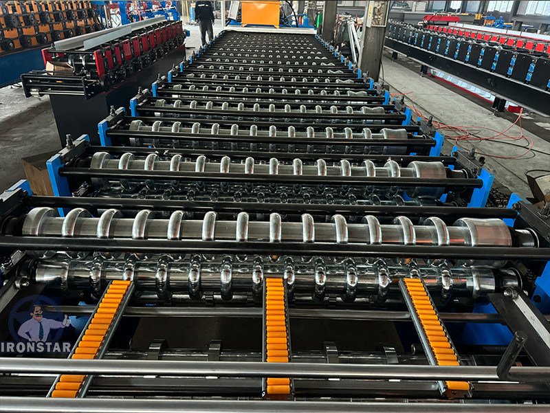 “USA Popular 8 Rib Trapezoidal Sheet And Corrugated Panel Double Layer Roll Forming Machine Two In One Galvanized Steel Roof Wall Tile Forming Equipment For American Construction”