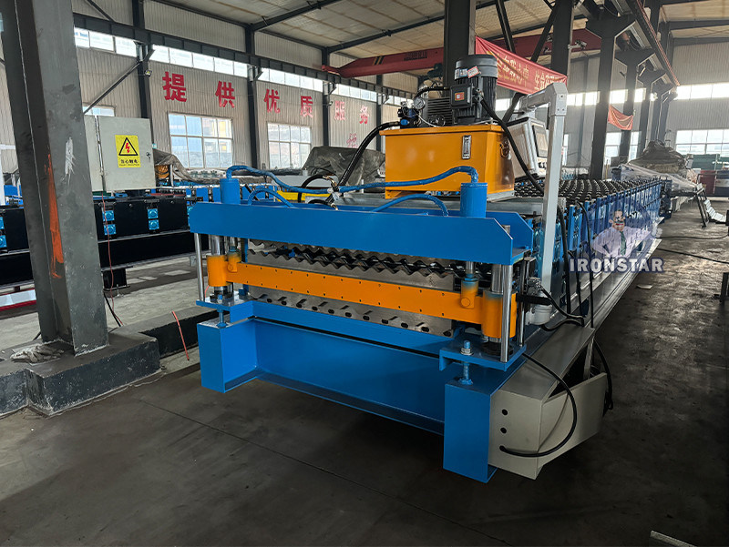 “USA Popular 8 Rib Trapezoidal Sheet And Corrugated Panel Double Layer Roll Forming Machine Two In One Galvanized Steel Roof Wall Tile Forming Equipment For American Construction”