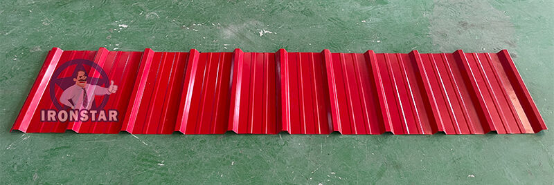 “1000 Trapezoidal Roof Panel Roll Forming Machine Metal Roofing Sheet Making Machine For Iraq Construction”