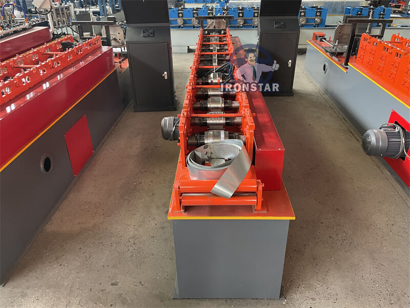 Hydraulic Automatic C Channel Roll Forming Machine 30-50m/min with PLC Touch Screen Control and Manual Stacker for Galvanized Steel Processing